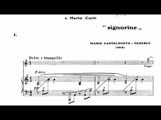Mario Castelnuovo-Tedesco - Signorine, Op.10