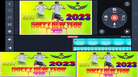 Happy New Year 2023 WhatsApp StatusVideo Editing in KineMaster | Happy NewYear Video Editing 2023
