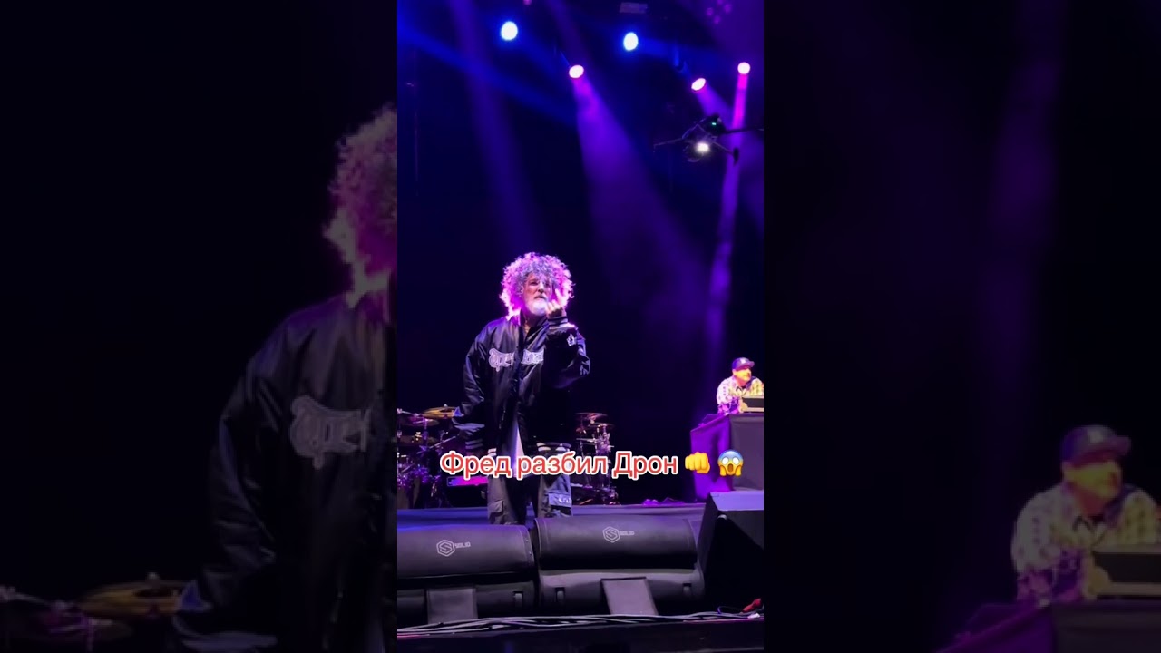 drone fall because Fred durst hit the drone