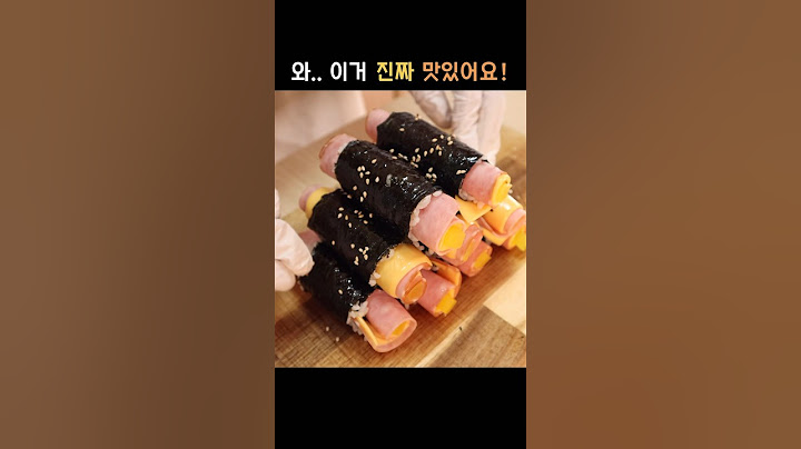 김밥에 불 안 쓰고 딱 3가지만 넣으세요!