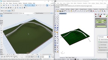 Road on terrain with Archicad - Grasshopper live connection
