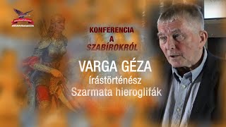 Varga Géza, Írástörténész Szarmata hieroglifák