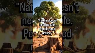 The Sun isn't the problem, we are.🌳🔥#savetrees #saveearth #shortvideo