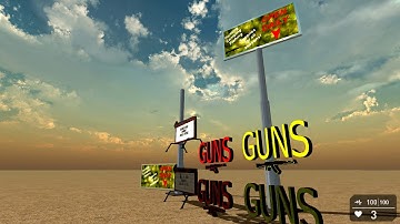 Illuminated Animated New and Old Gun Signs for GameGuru
