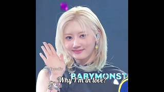 You're not a baby , anymore?... #babymonster #chiquita #ahyeon #asa #pharita #ruka #rora #rami