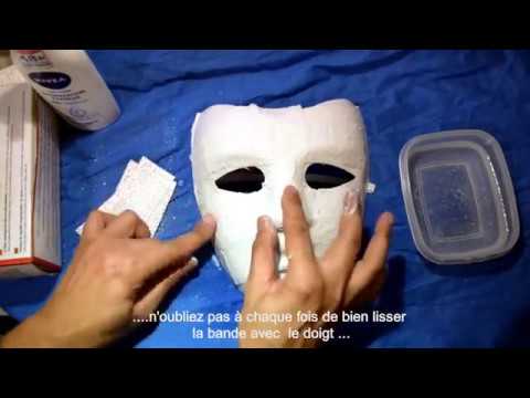 Masque - en papier mâché - visage - pièce - Baert