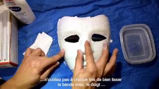 Réaliser un masque selon un moulage .