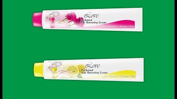 Hair Removing Cream 3D Tube In CorelDRAW x7 (Pashto)