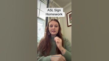 Learn How To Sign "Homework" in ASL for Beginners | American Sign Language #shorts