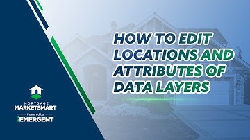 How to Edit Locations and Attributes of Data Layers