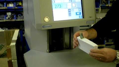 Paper counting machine - Vacuumatic Vicount 3 - counting 10 x 7 cm sample without coupon attachment