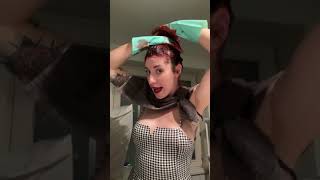 Zoe Bizoe’s HOW TO TUTORIAL: COLOR HAIR - Using Crazy Color RUBY RED - FUNNY VIDEO