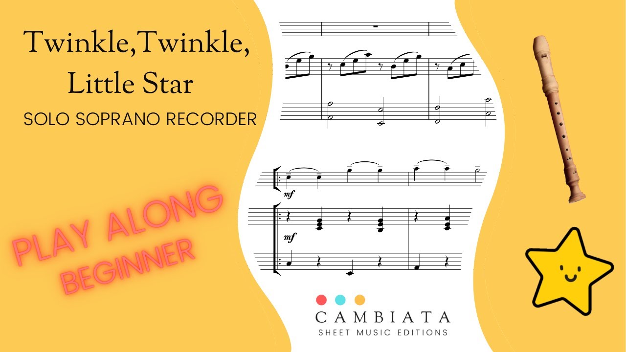 ▷ Twinkle Twinkle Little Star - Recorder Notes - Learn it!