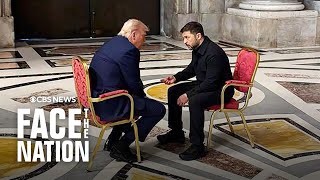 First photos of Trump, Zelenskyy's meeting before Pope Francis' funeral