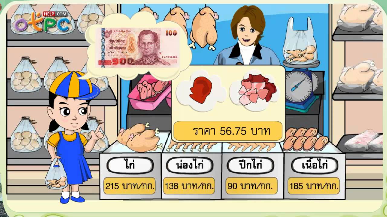 กิจกรรมตลาดในฝัน - สื่อการเรียนการสอน คณิตศาสตร์ ป.3 - Youtube