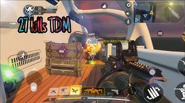 TDM COD Mobile Game play || 27 KILLS  || Sentry Gun || Stealth Chopper|| AK117 OP GUN