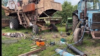 картинка: ⚠️Установка подрібнювача соломи з Форштріт е517 на Ниву СК 5🆘 як урізати подрібнювач в дома✅