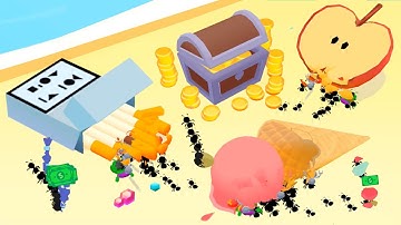 Idle Ants lv 18 & 19 BIG UPDATE!!! All Levels Gameplay Android,iOS