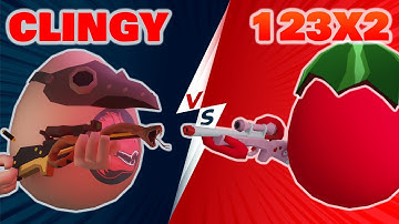 Clingzter VS. 123(x2) [1v1] | Shell Shockers