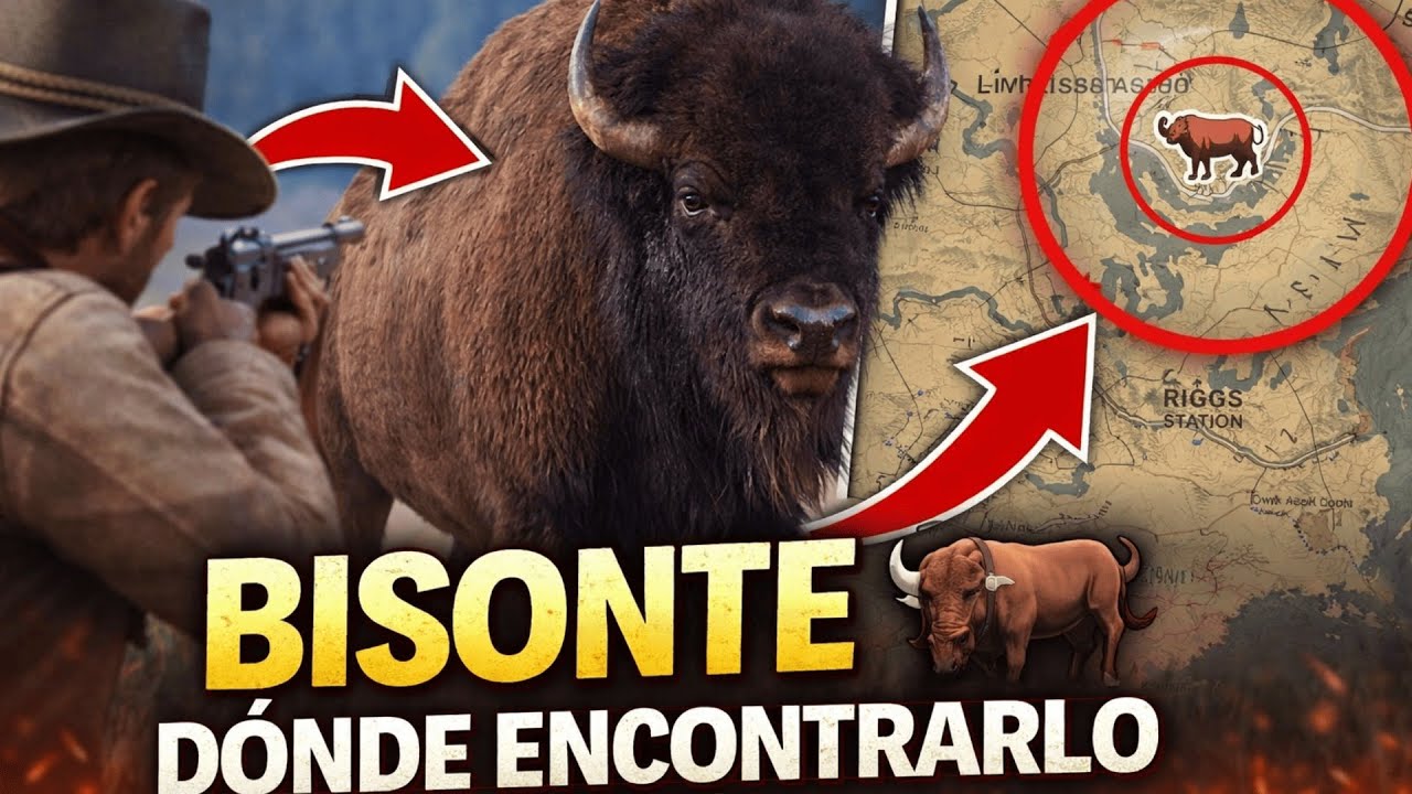 🐃 DÓNDE ENCONTRAR el BISONTE AMERICANO en RED DEAD REDEMPTION 2 (2026 ...