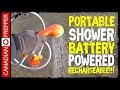 Portable Battery Powered Shower: Rechargeable