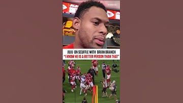 JuJu Smith-Schuster shares his side of the postgame exchange with Brian Branch #nfl