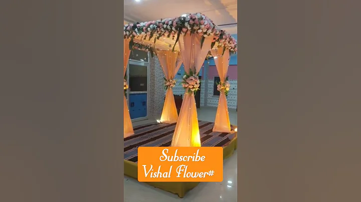 Wedding flower mandap ! shadi ka mandap decoration idea #shorts #viral #video #flowers #wedding