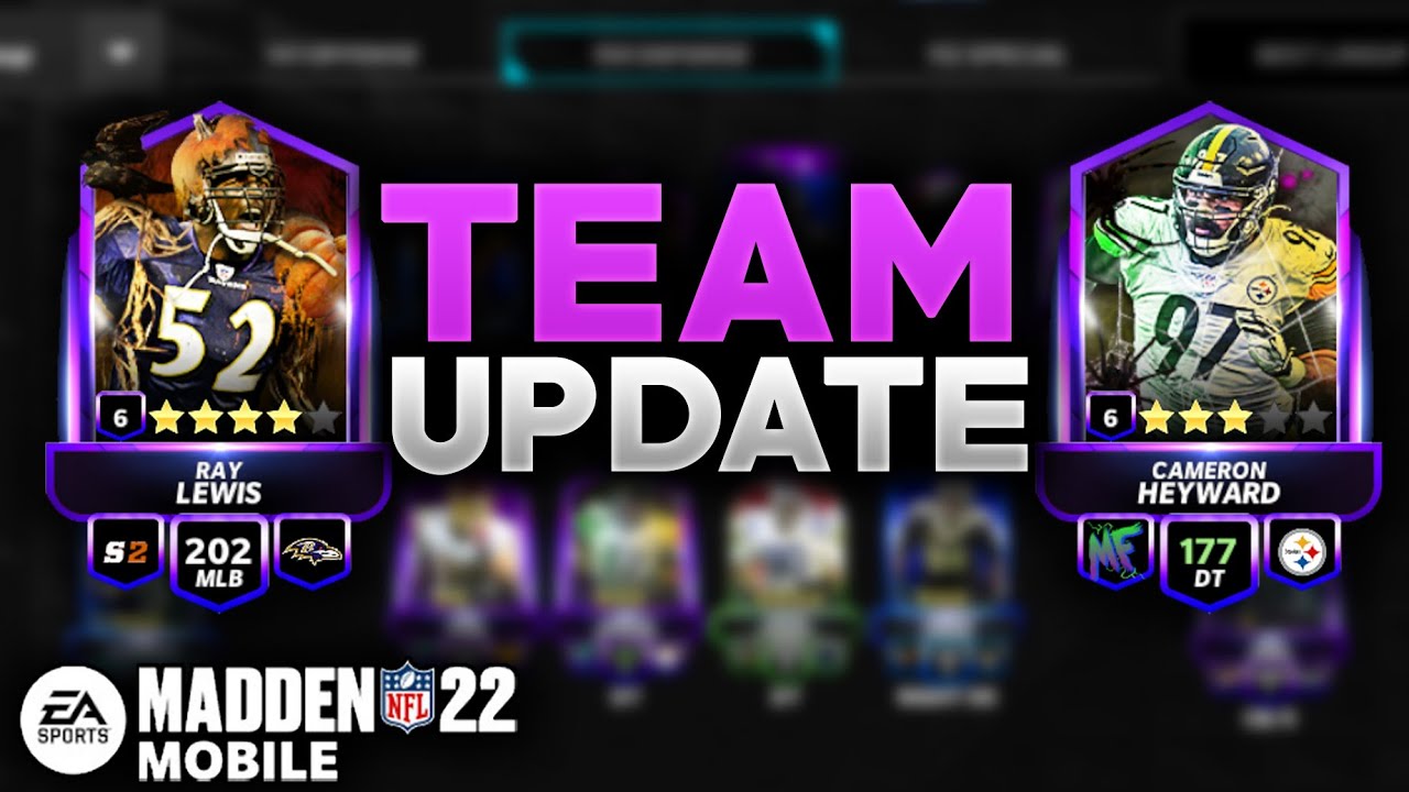 MY TEAM UPDATE IN MADDEN MOBILE 22! November YouTube