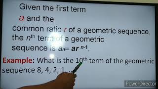 Geometric Sequence (#math10lesson)