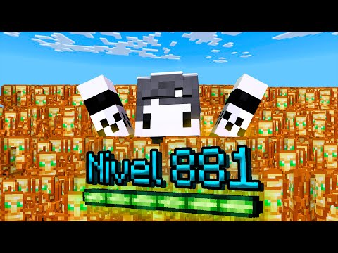 TOTEM e XP INFINITO no MINECRAFT (nível de XP = tamanho da borda)