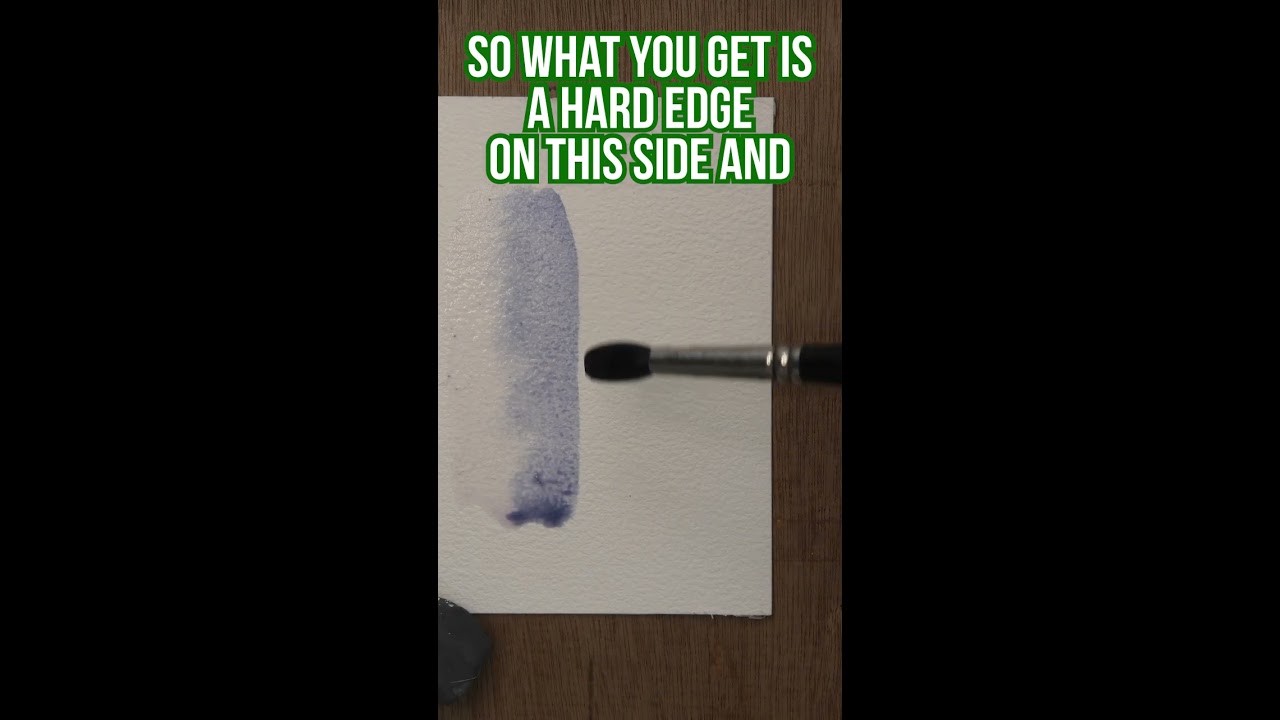 Watercolor TRICK For Controlling Edges