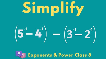 Expressions involving negative Exponents | Exponents & Powers | Maths of Class 8 | NCERT Maths