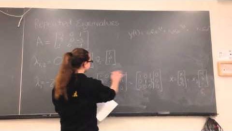 Applied Math 21b Project: Repeated Eigenvalues