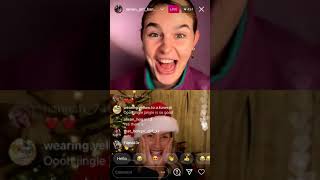 Millie O’Connell and Natalie May Paris Christmas Instagram Live