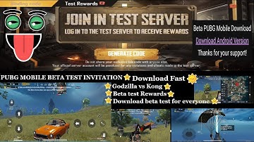 PUBG beta version download | PUBG MOBILE | Godzilla vs Kong in Pubg Mobile #godzillavskong