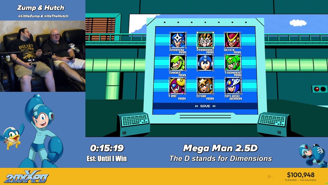 Mega Man 2.5D - Pt. 1 The Final Countdown w/ 20XXpo Crew - Mega