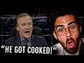 Bill Maher Gets PUT IN PLACE On His Own Show | Hasanabi reacts
