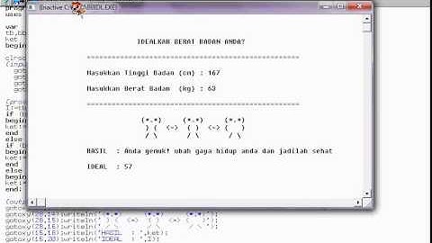 Prog Berat Ideal Pascal
