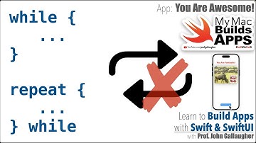 Ch. 1.12 while and repeat while loops in Swift (SwiftUI course 2025)