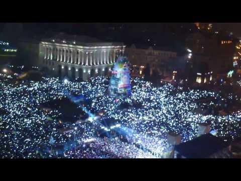 National anthem of Ukraine, #Euromaidan 01.01.2014 Гімн України на Майдані