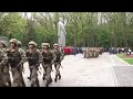 Парад в Харькове к Дню Победы 9 мая 2017 на мемориале Славы