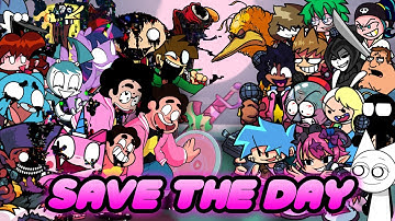 FNF Save The Day But Every Turn A Different Cover Is Used 🗣️📢🔥(FNF Pibby Corrupted)