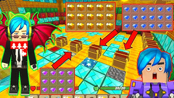 LUCKY CHEST GAME You Will Get Rare Items?🤑🤑🤑 In Skyblock (Blockman go) Minecraft Lucky Players?