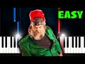 Jack black  peaches the super mario bros movie  easy piano tutorial