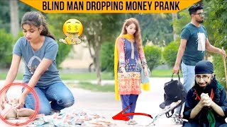 REACTION BLIND MAN DROPPING 1,000,000 PRANK By Over Dose