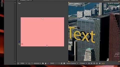 After Effects Classic Course: 3D Camera Tracker 5/5 – creating a shadow catcher