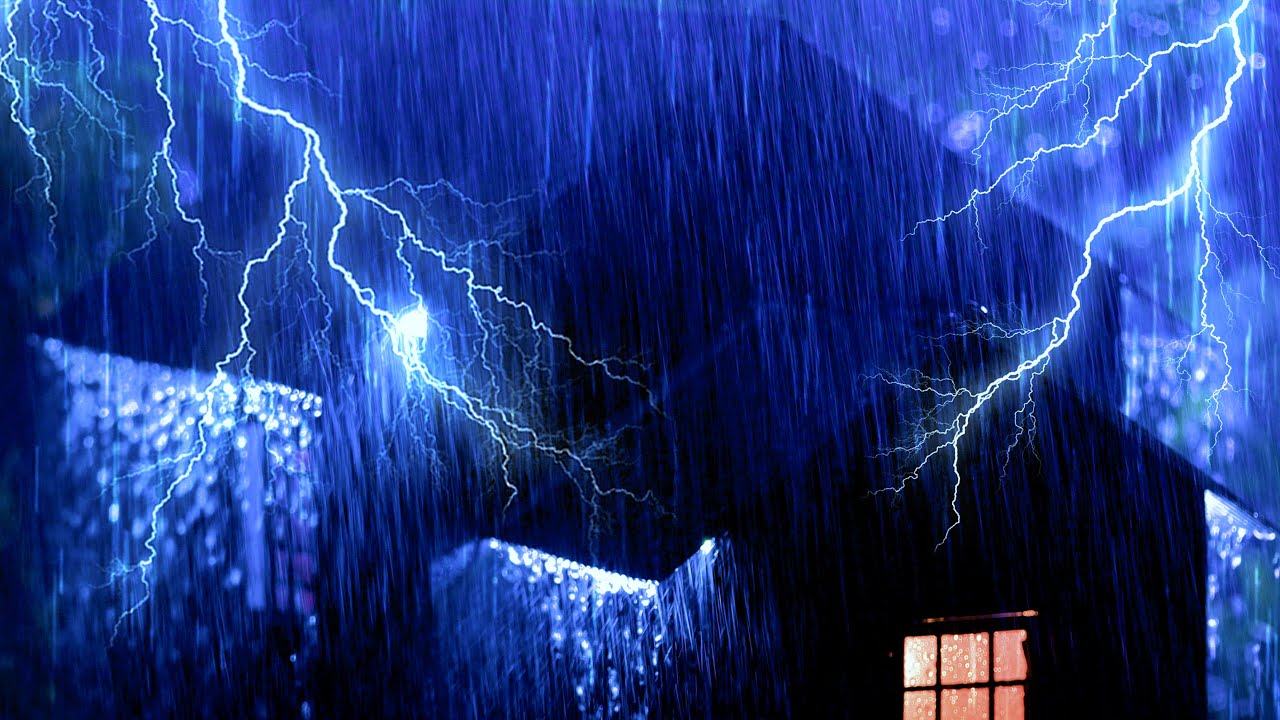 Duerme en 3 Minutos con Lluvia Fuerte y Truenos – Sonido Relajante para ...