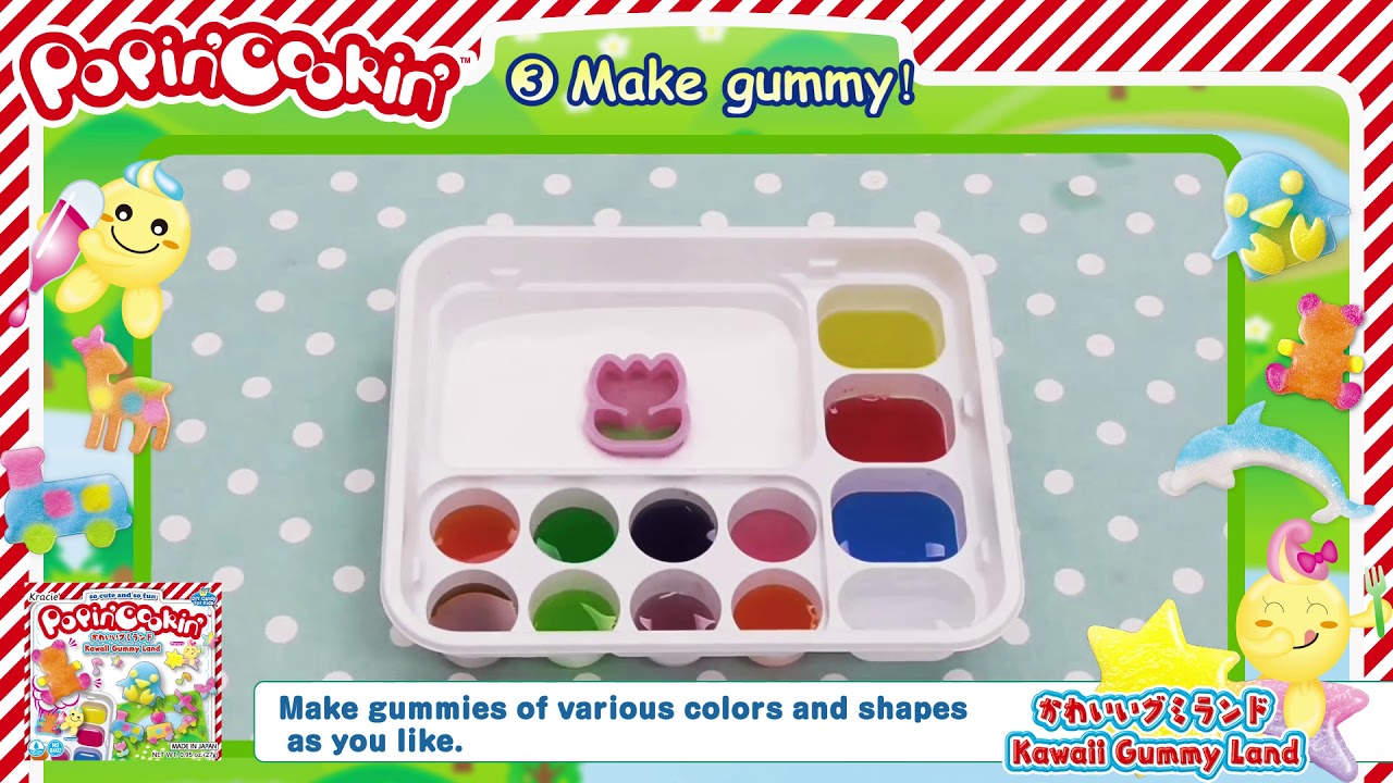 Kracie Popin Cookin Gummy Candy Sushi Making Kit Set of 5 - World