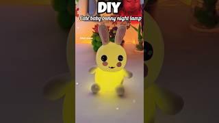 OMG😱I am making cute baby bunny night lamp😍😱😱😱😱😳😲😲 #youtubeshorts #diy #cute #craft #viralvideo