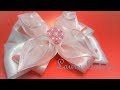 Moño para el cabello en cintas de organza con técnica de peine!! Hair bow comb technique !!!